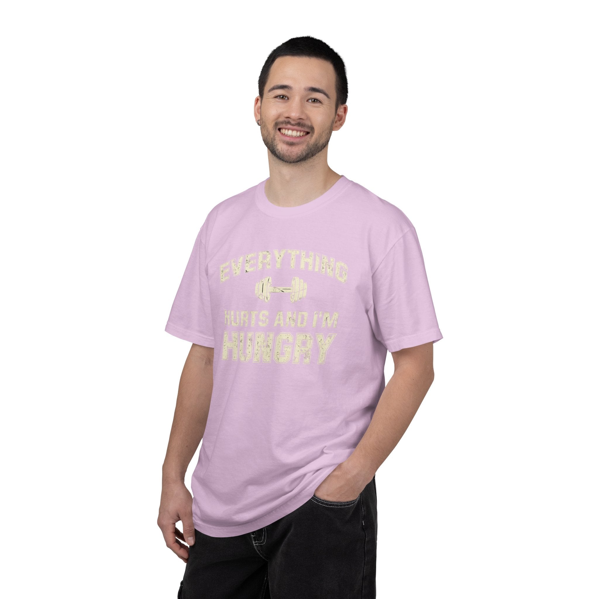 Everything Hurts and I’m Hungry | Funny Gym Shirt | Heavyweight Garment-Dyed Fitness Tee