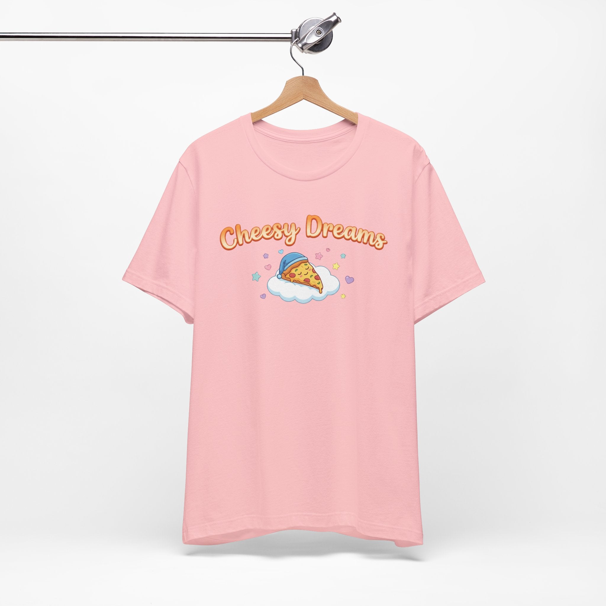 Cheesy Dreams Pizza T-Shirt – Cozy Food Humor Graphic Tee
