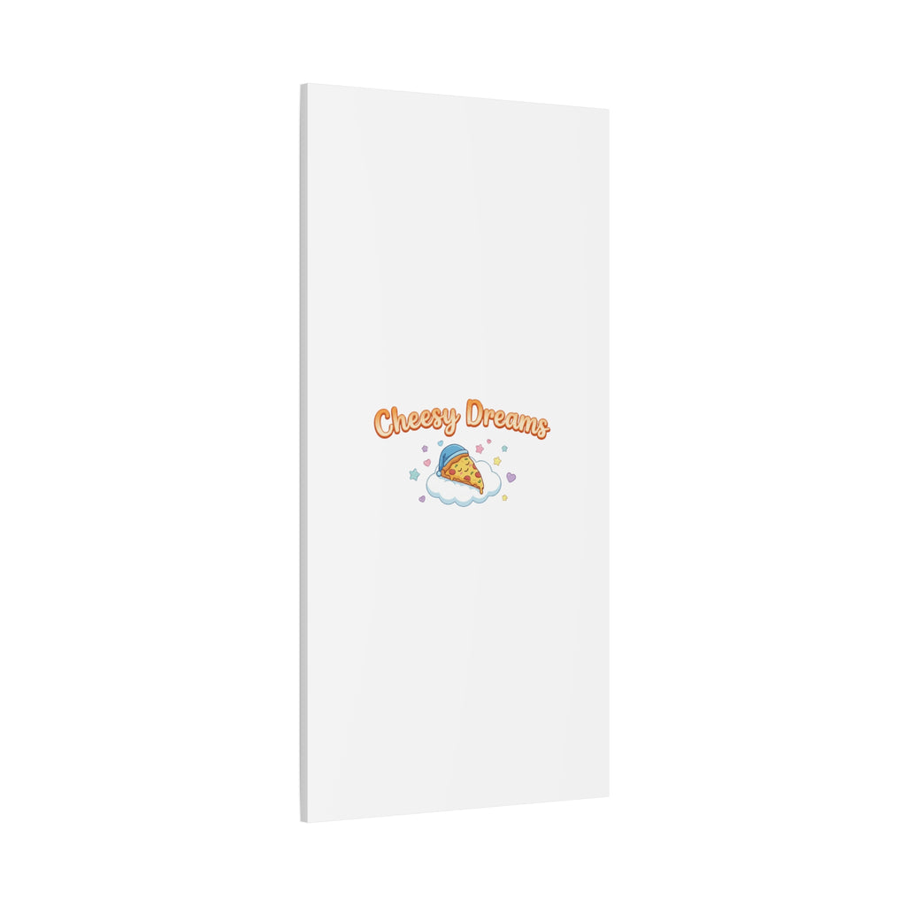 Cheesy Dreams Kawaii Pizza Canvas Wall Art