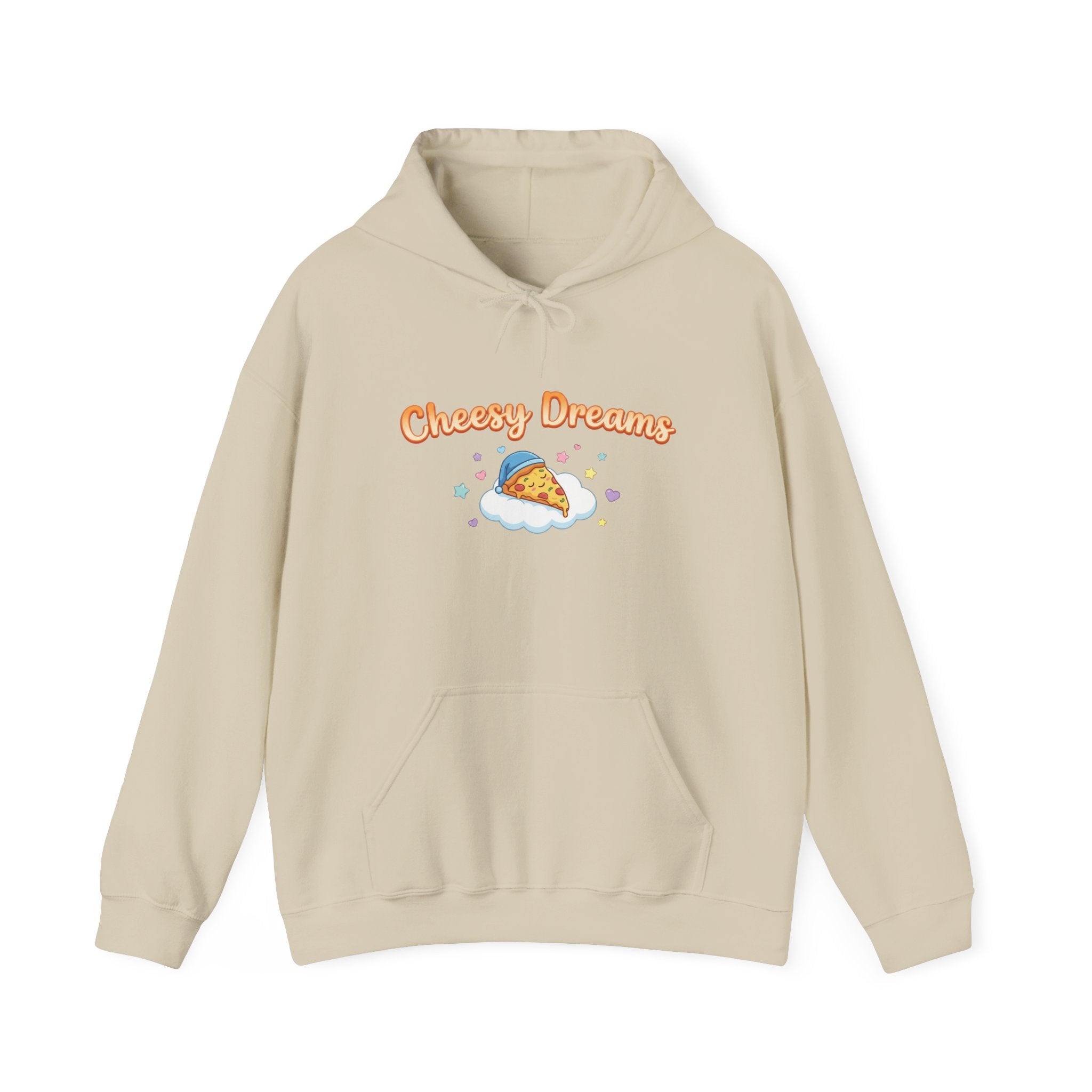 Cheesy Dreams Cozy Snack Humor Hoodie