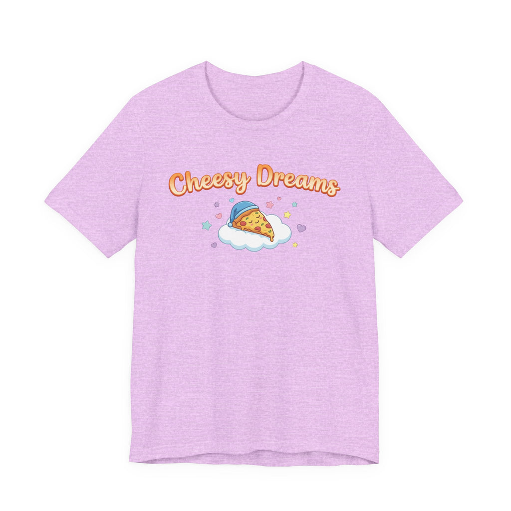 Cheesy Dreams Pizza T-Shirt – Cozy Food Humor Graphic Tee