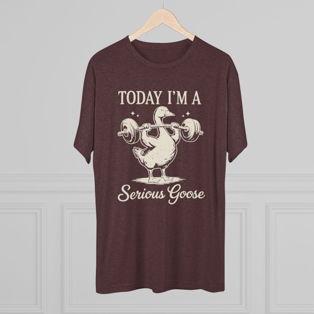 Today I’m a Serious Goose – Funny Weightlifting Tri-Blend Tee