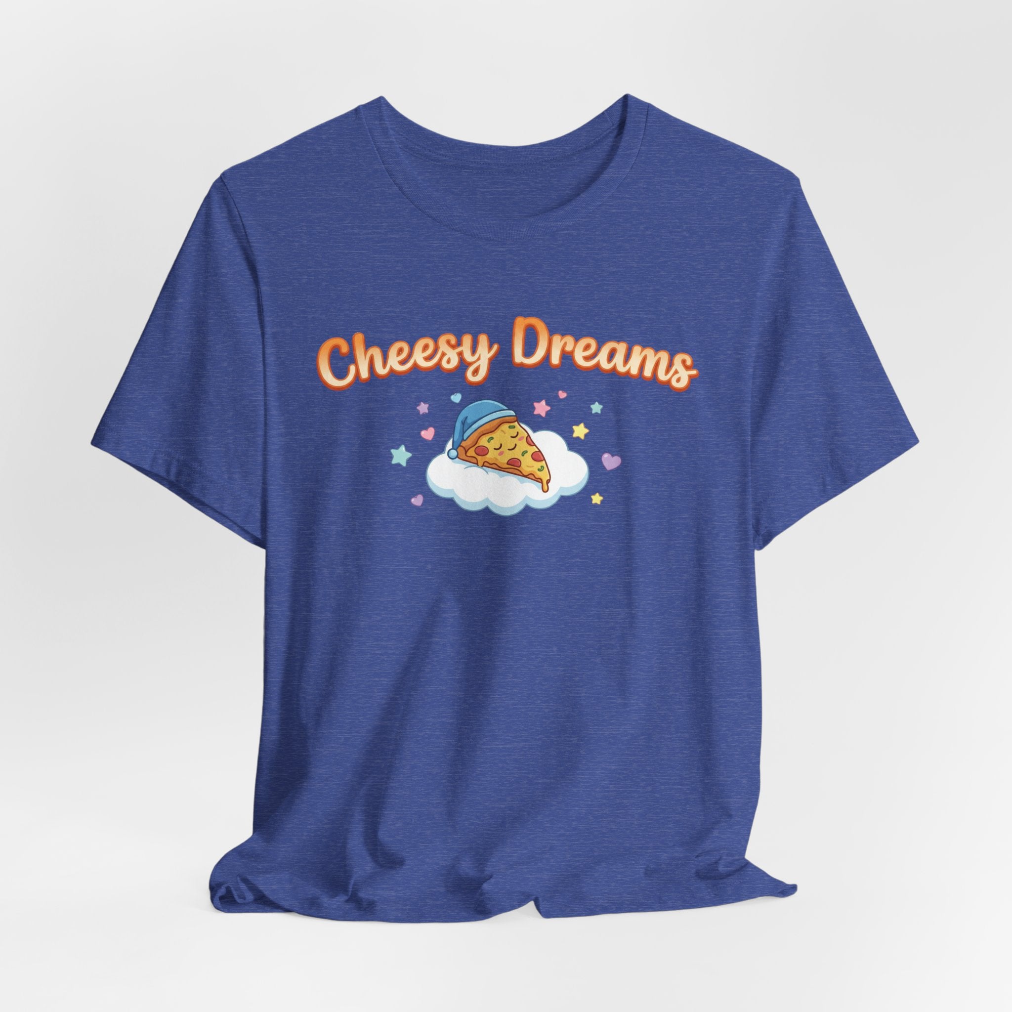 Cheesy Dreams Pizza T-Shirt – Cozy Food Humor Graphic Tee