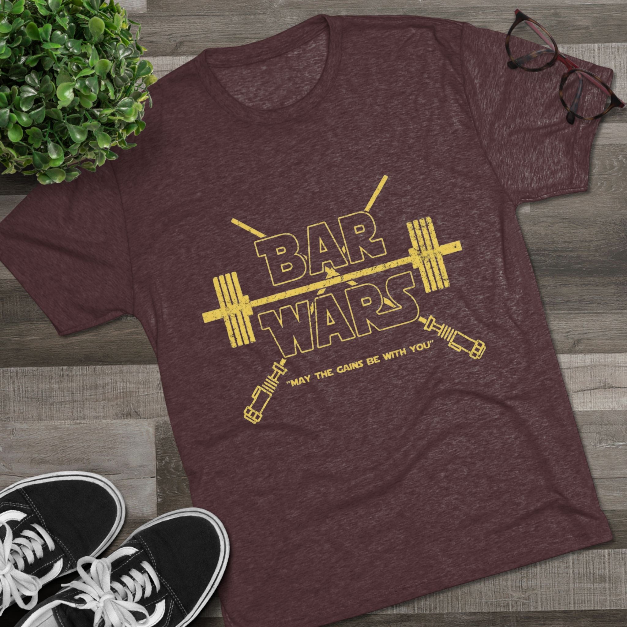 Bar Wars Vintage Tee — Retro Graphic Crew Shirt