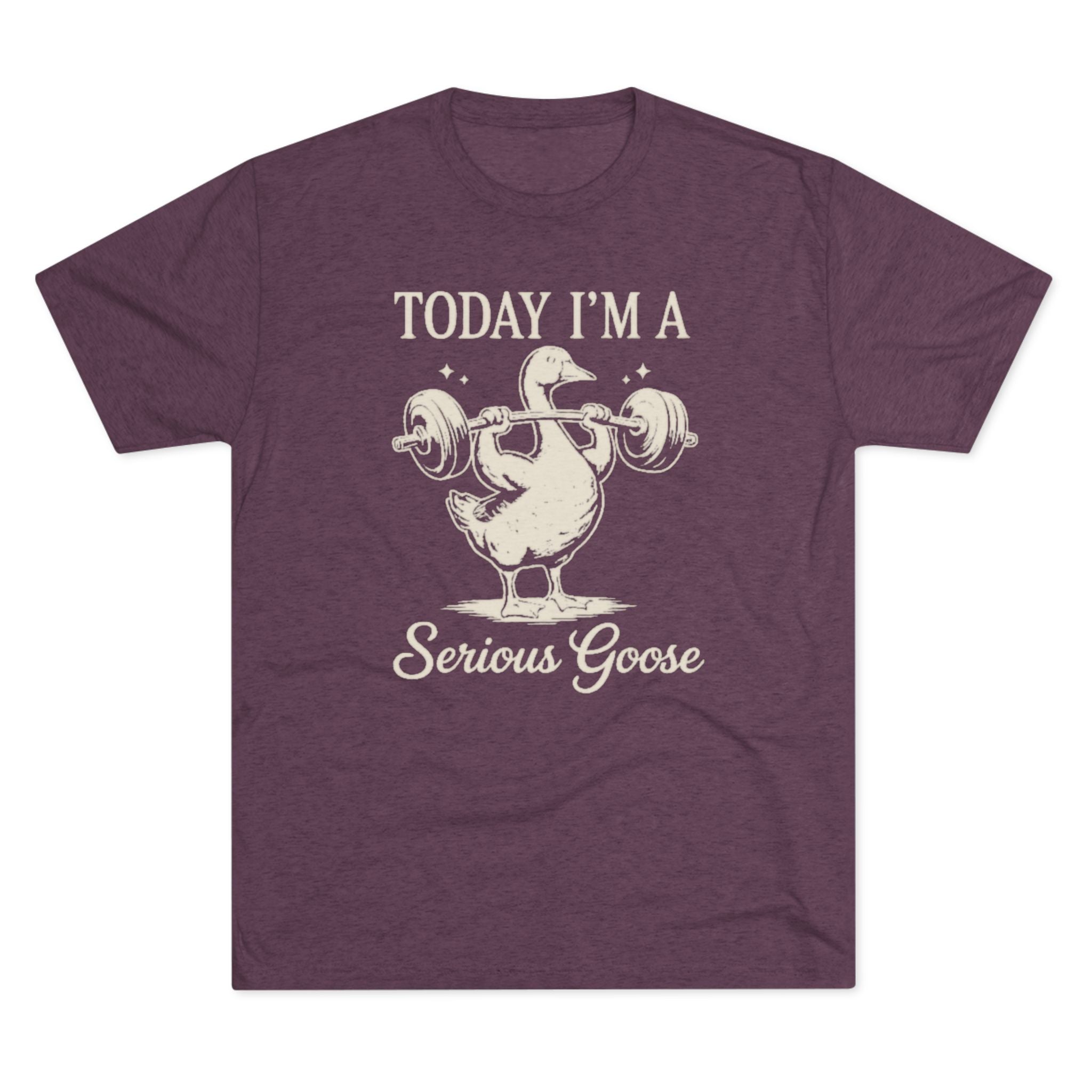 Today I’m a Serious Goose – Funny Weightlifting Tri-Blend Tee