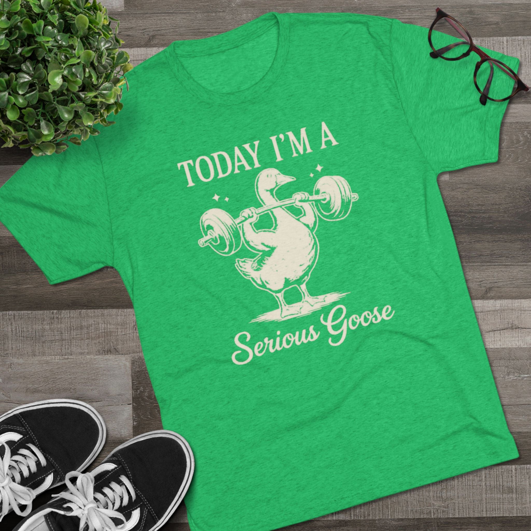 Today I’m a Serious Goose – Funny Weightlifting Tri-Blend Tee