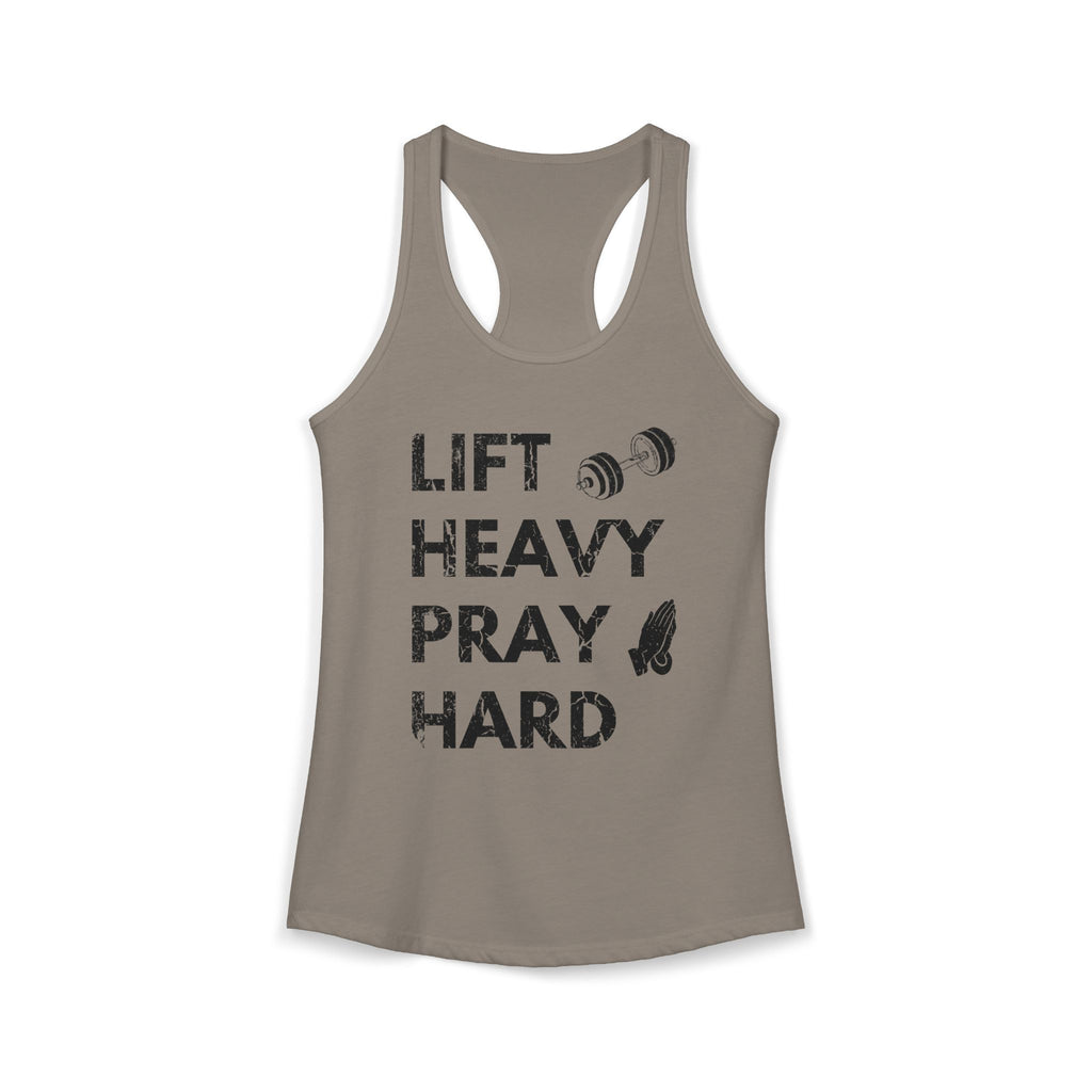 Lift Heavy Pray Hard Women’s Racerback Tank