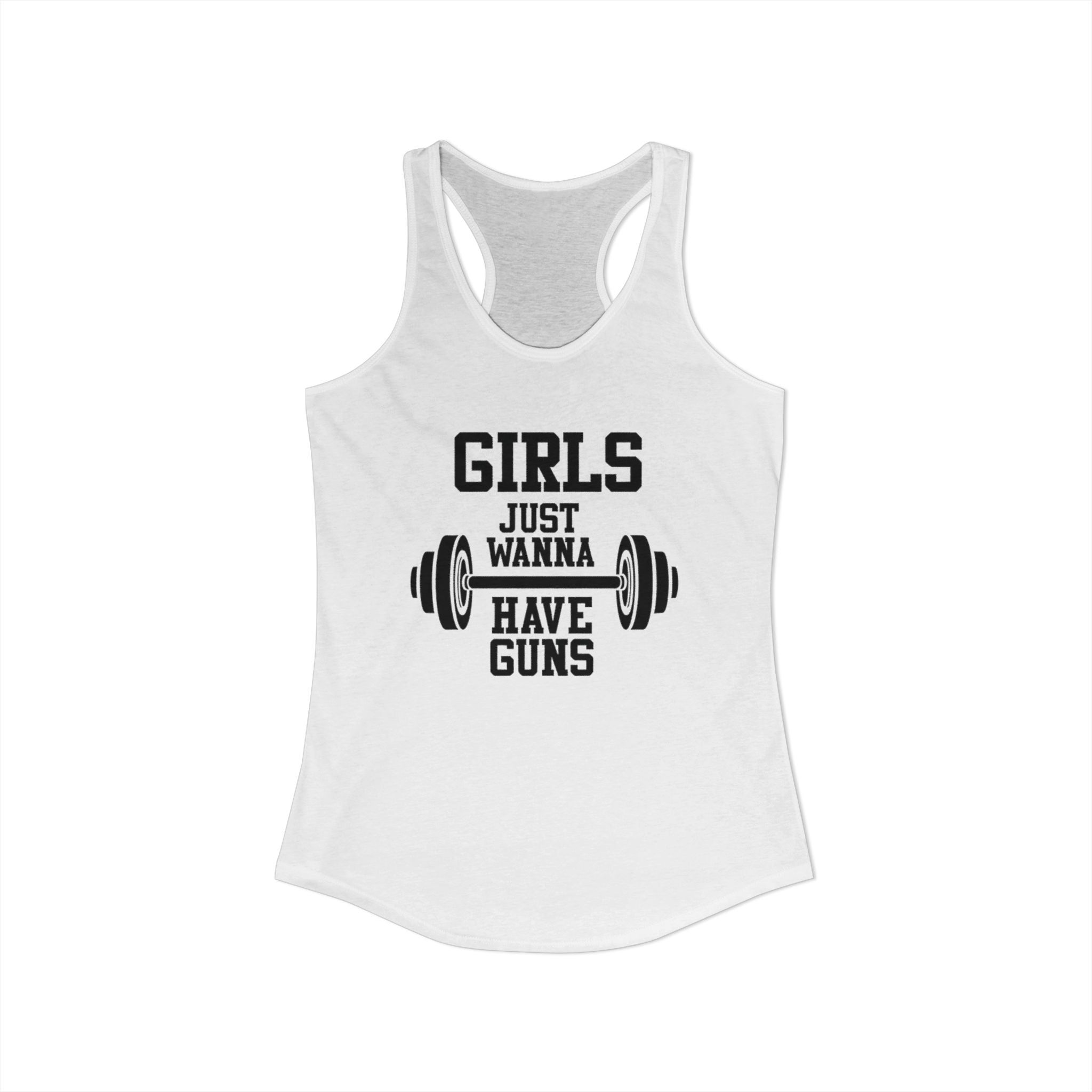 Girls Just Wanna Have Guns Women’s Racerback Tank
