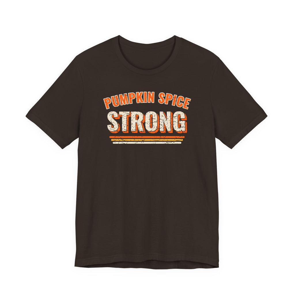Pumpkin Spice Strong Retro Tee | Fall Gym Shirt