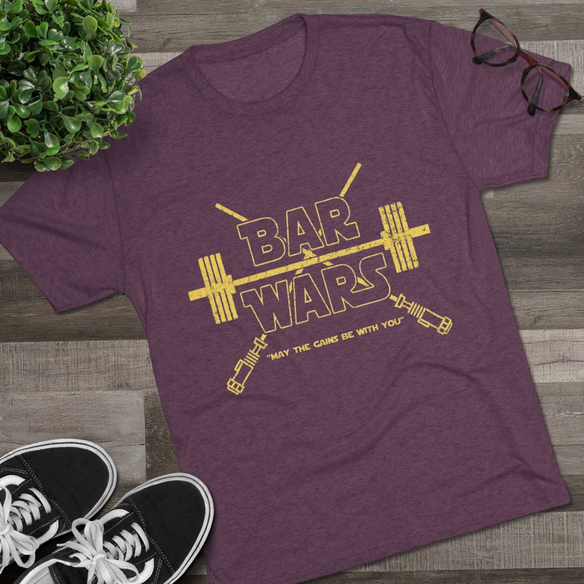 Bar Wars Vintage Tee — Retro Graphic Crew Shirt